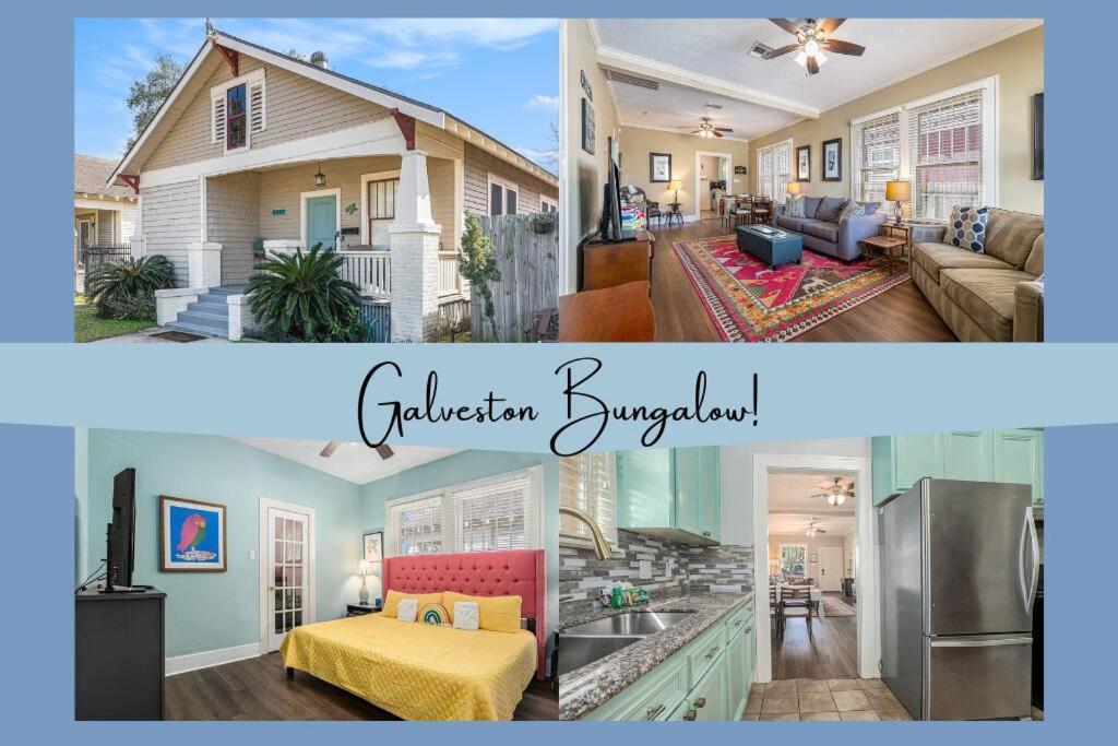 Beachy Bungalow! 2Bd, King Bed Галвестън Екстериор снимка
